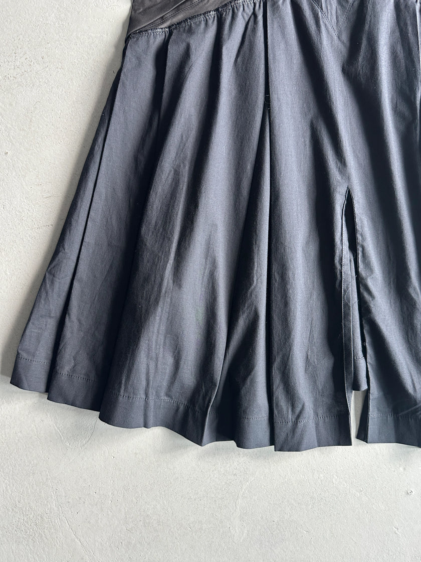 MARITHÉ + FRANÇOIS GIRBAUD - 2000s PANELED PLEATED SKIRT
