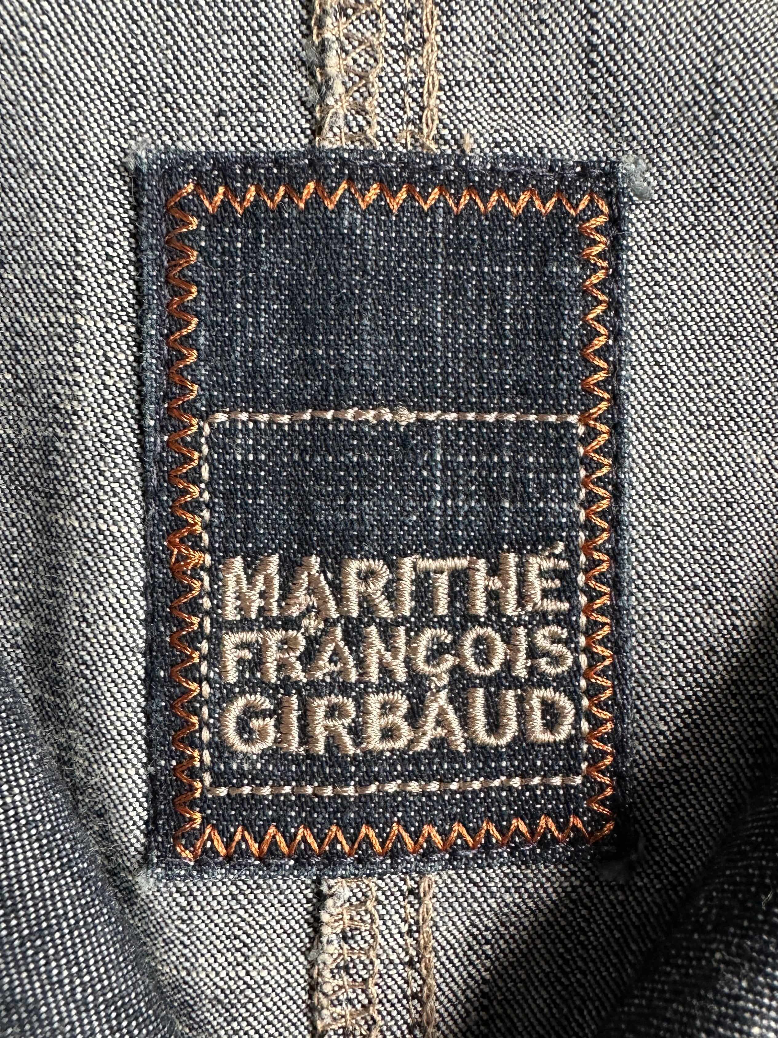 MARITHÉ + FRANÇOIS GIRBAUD - 2000s DOUBLE BREASTED DENIM TRENCH COAT