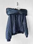 VERSACE - F/W 2003 NYLON BOMBER JACKET WITH OVERSIZED HOOD