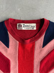 FAKE LONDON - 1990s UNION JACK CASHMERE CREW NECK JUMPER