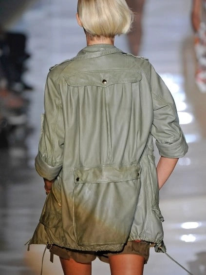 GUCCI - S/S 2009 ROLLED UP SLEEVE SOFT LEATHER BIKER JACKET
