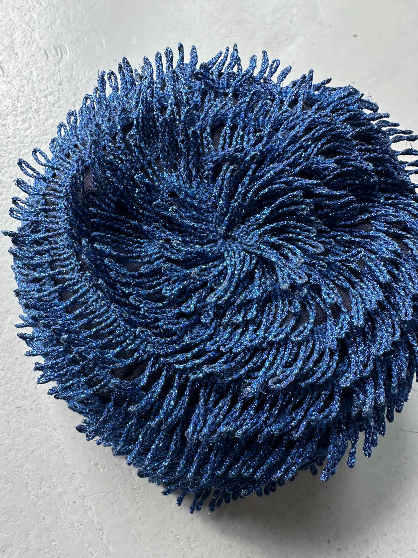 GIORGIO ARMANI - F/W 2018 SHIMMERING LOOPED FRINGE HAT