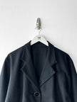 YOHJI YAMAMOTO Y's - 1980s BOXY WOOL JACKET WITH BACK BUCKLE STRAP