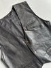 1980s STITCHED PANELING LEATHER VEST