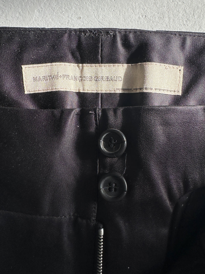 MARITHÉ + FRANÇOIS GIRBAUD - 2000s PANELED PLEATED SKIRT