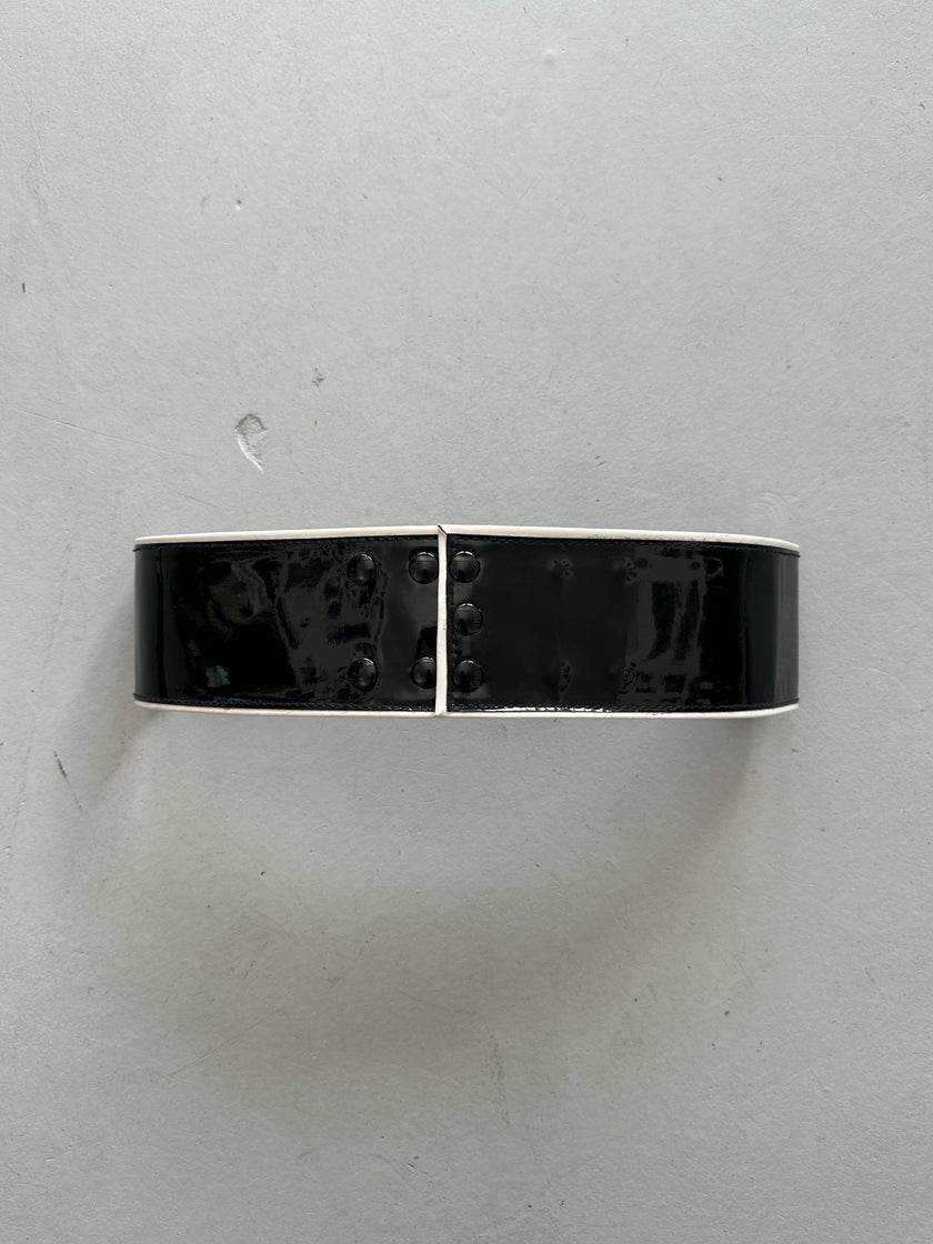 MISS SIXTY - 1990s WIDE GLOSSY BELT