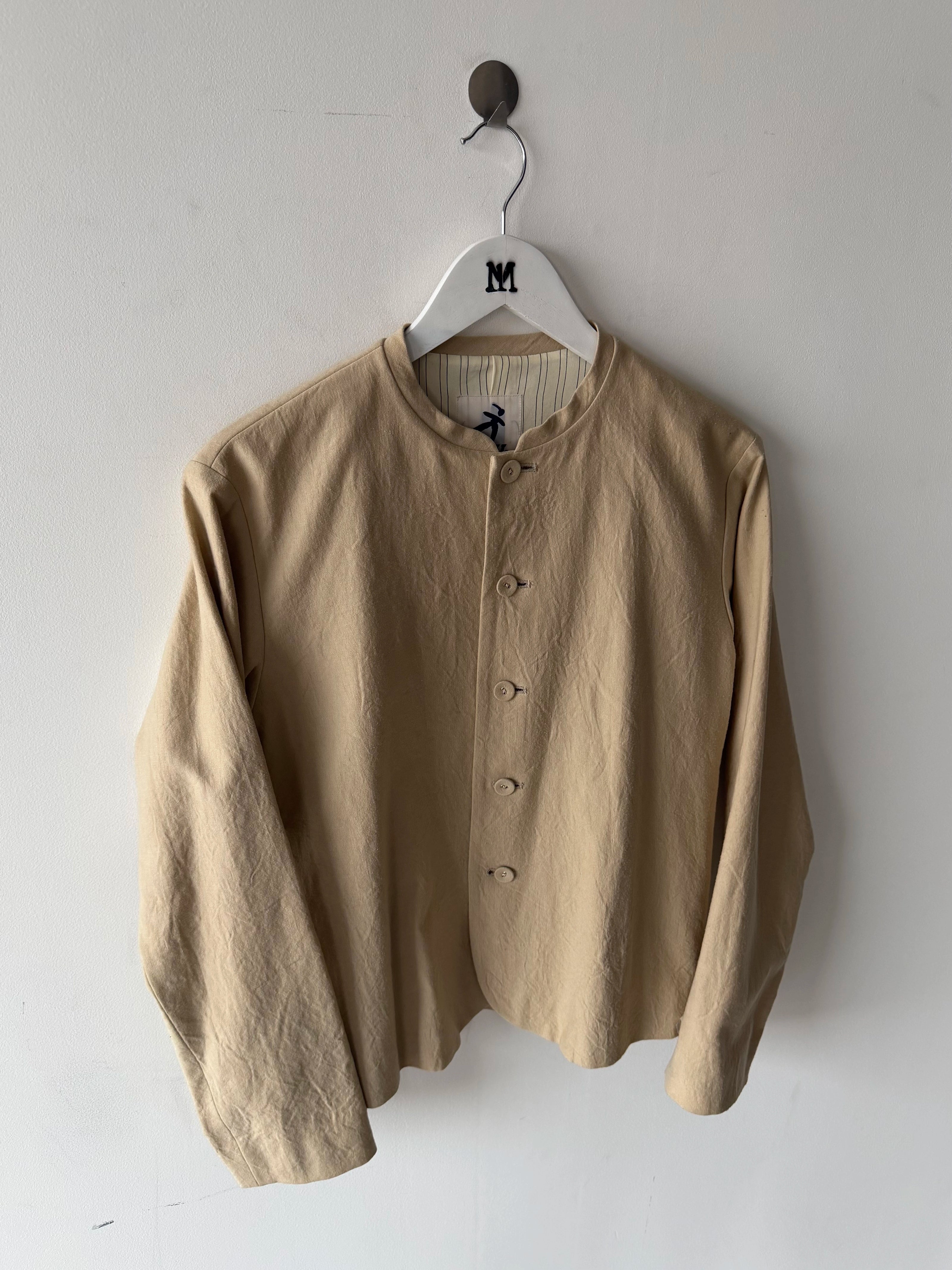 ISSEY MIYAKE HAI - 1980s COLLARLESS BLAZER