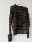 1990s OPEN WEAVE LONG SLEEVE KNIT TOP
