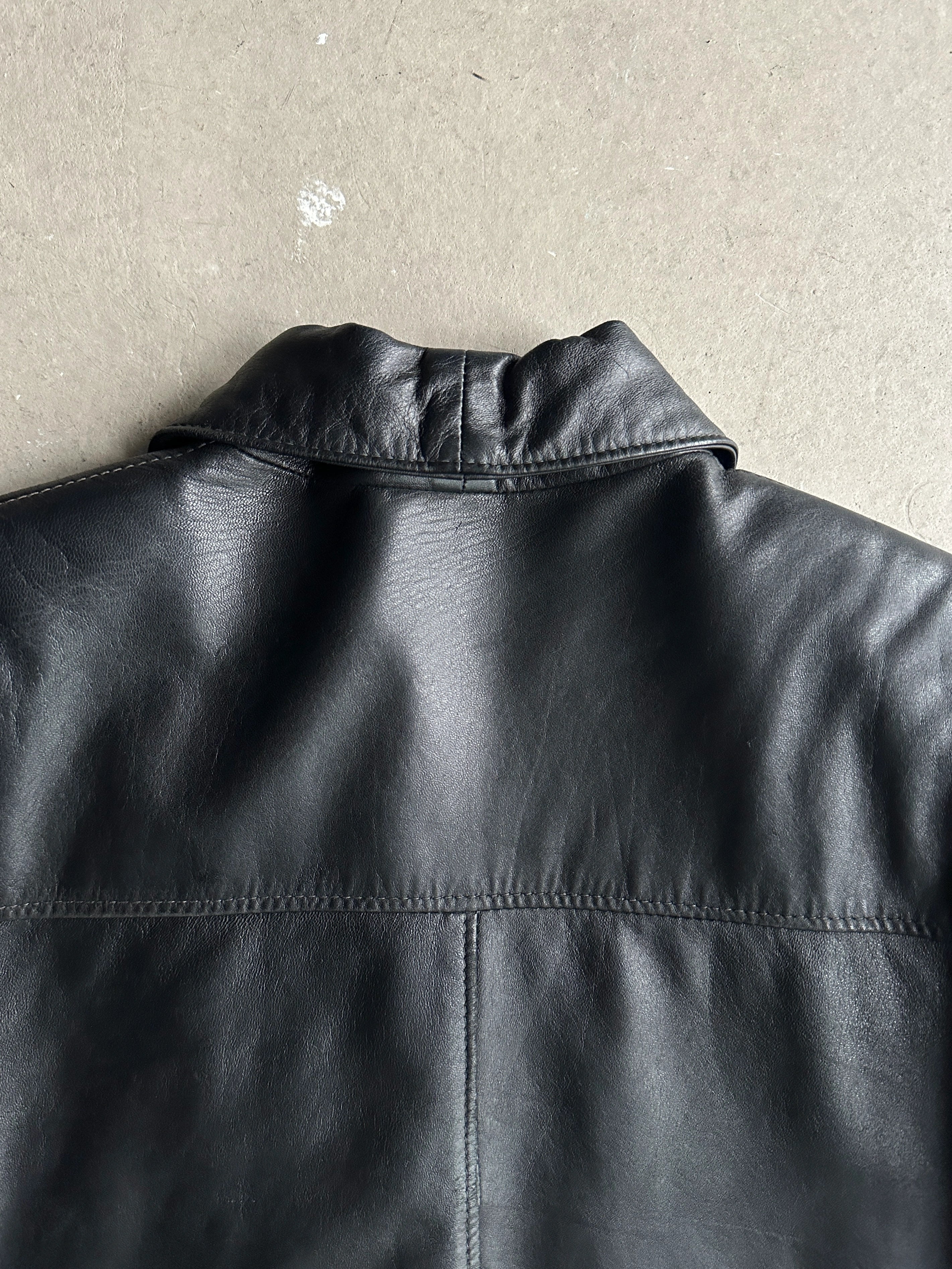 1990s STRAIGHT FIT LEATHER JACKET