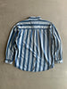 1990s STRIPED DENIM LONG SLEEVE SHIRT