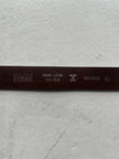 GIANFRANCO FERRÉ - 1990s LEATHER BELT WITH GEOMETRIC METAL CONNECTORS