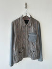 UNDERCOVERISM - early 2000s LINEN JACKET WITH CONTRASTING SLEEVE