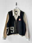 DIESEL - 1980s 2 in 1 BOMBER JACKET WITH LAYERED ZIPPED VEST