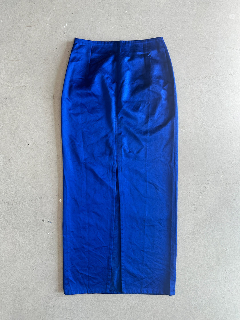 RAF SIMONS -  S/S 2021 BRUSHED MAXI SKIRT WITH BACK VENT