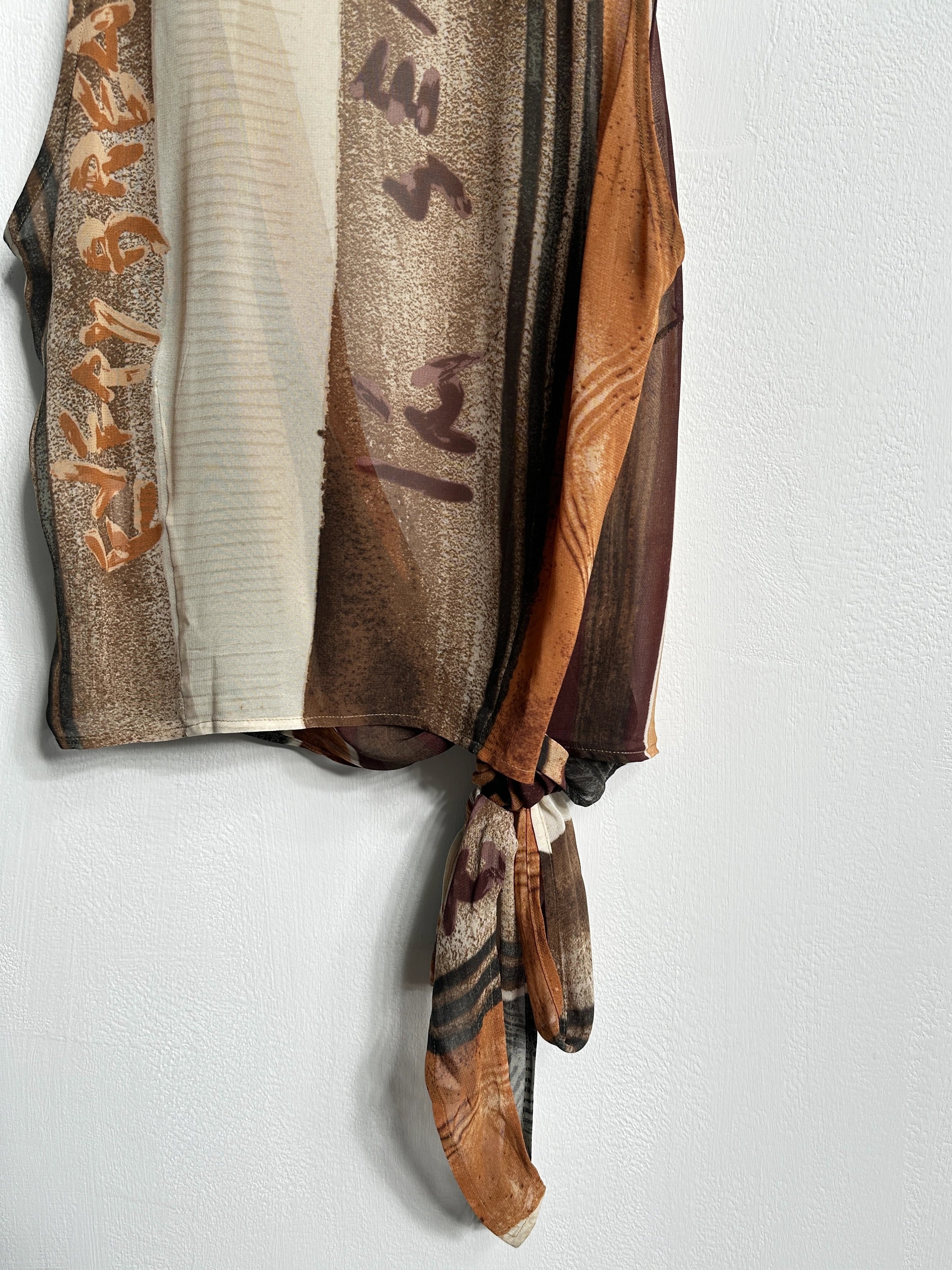 ICEBERG - S/S 1993 SEMI SHEER WRAP TOP