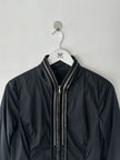 JOHN RICHMOND - early 2000s NYLON JACKET WITH TRIPLE ZIP AT COLLAR