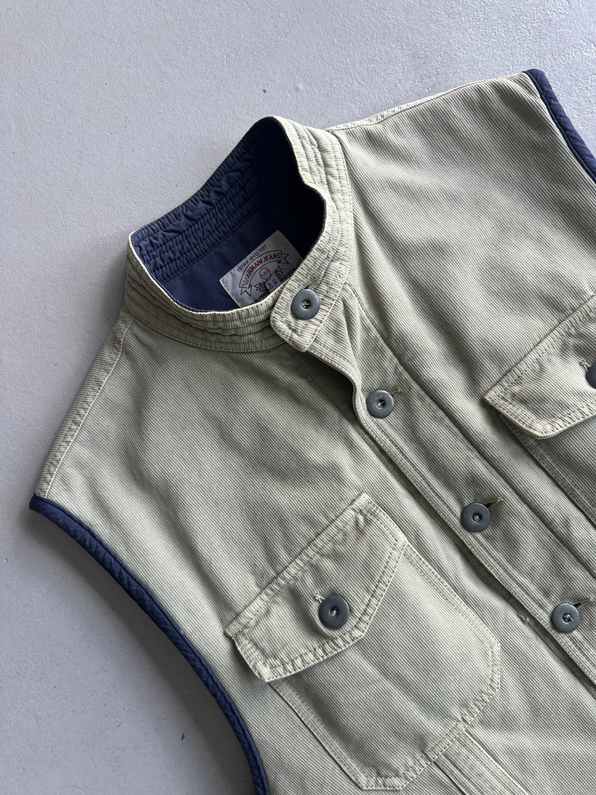 ARMANI JEANS - 1990s BELTED VEST GILET