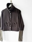 EMPORIO ARMANI - F/W 2015 WOOL JACKET WITH LAYERED SLEEVE