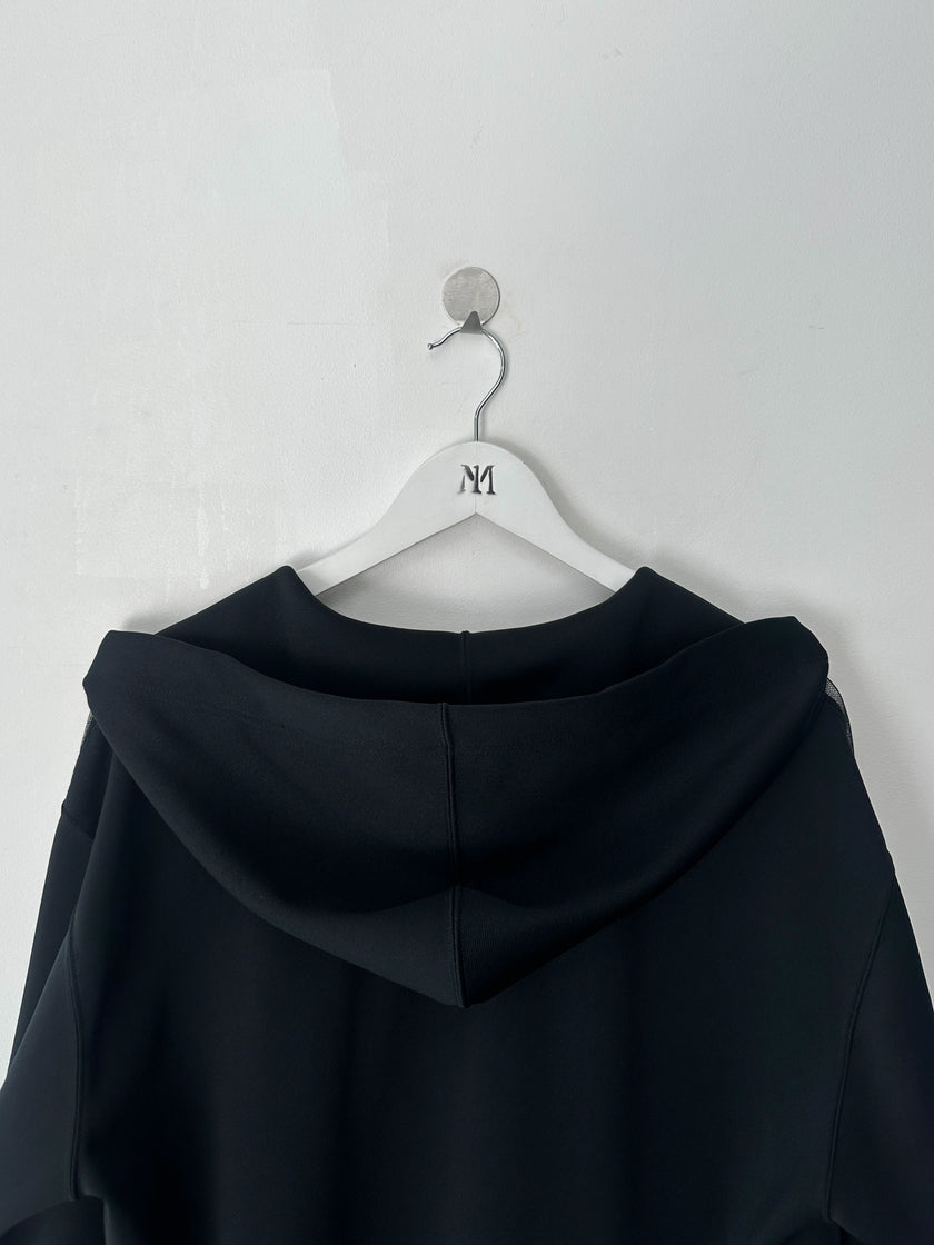 COMME DES GARÇONS - S/S 2025 MESH FRONT LONG ZIPPED HOODIE