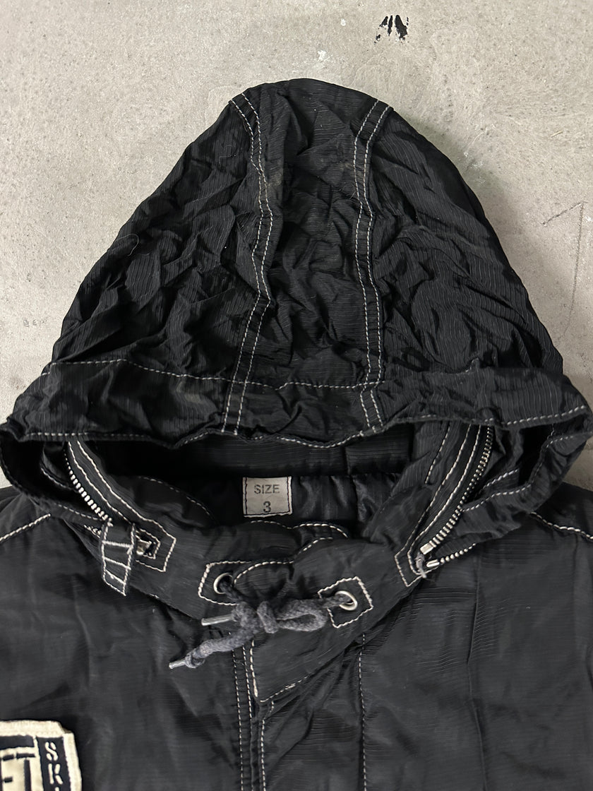 JET SET SKI - 1990s PARACHUTE PUFFER GILET