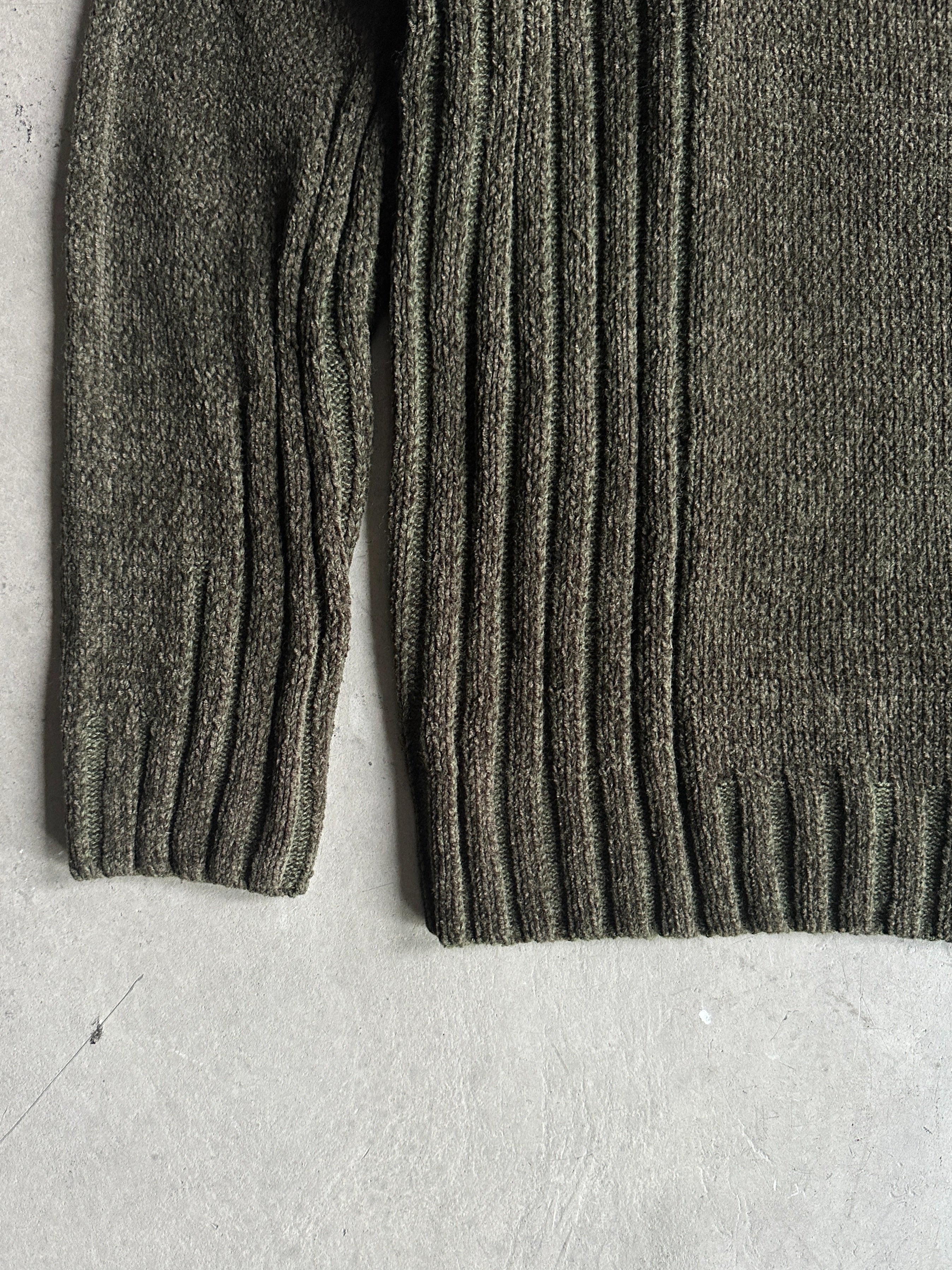 1990s CHENILLE MOCK NECK KNIT JUMPER