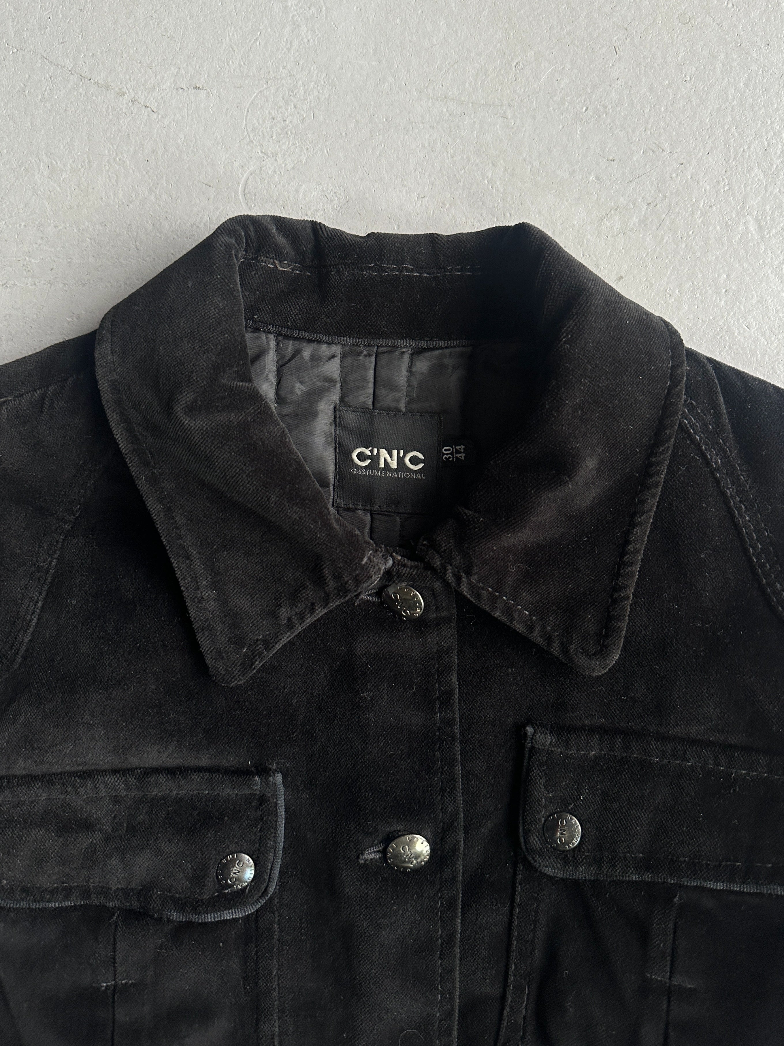 C’N’C COSTUME NATIONAL - F/W 2006 MULTI POCKET VELVET JACKET