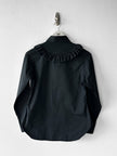 YOHJI YAMAMOTO Y'S - F/W 2016 SHIRT WITH RUFFLED YOKE OVER ONE SHOULDER AND BACK