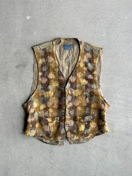 KENZO - 1980s WOOL FRONT WAISTCOAT