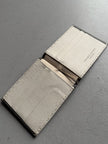 KATHARINE HAMNETT - 1990s LEATHER WALLET WITH STITCHING DETAILS