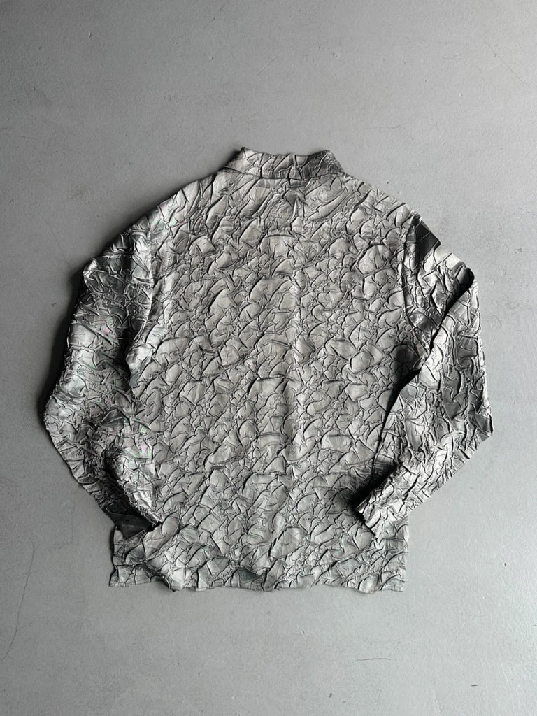 YOSHIYUKI KONISHI - 1990s 3D METALLIC LONG SLEEVE SHIRT