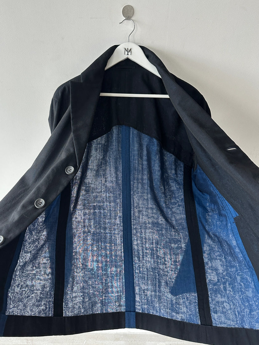 ISSEY MIYAKE - S/S 2014 BLAZER WITH CONTRASTING PANEL AT SIDE AND BACK