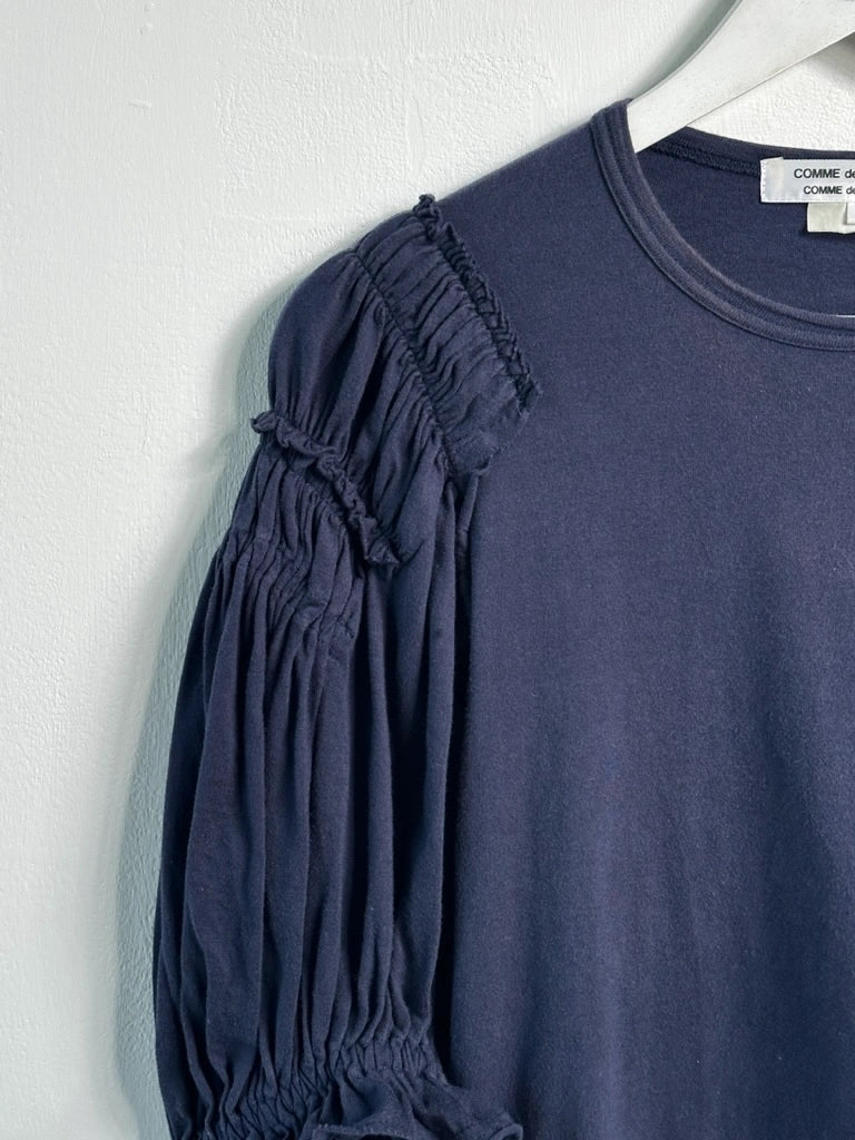COMME DES GARÇONS - S/S 2008 RUCHED PUFF SLEEVE TOP