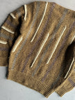 ISSEY MIYAKE - early 1980s 3D KNIT JUMPER WITH PADDED SHOULDERS