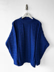 ITALIAN LABEL 1980s OVERSIZED GEOMETRIC CABLE KNIT JUMPER