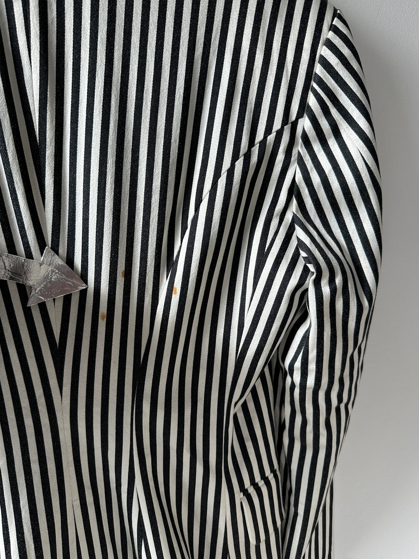 ISSEY MIYAKE - F/W 1995 TAILCOAT STRIPED BLAZER