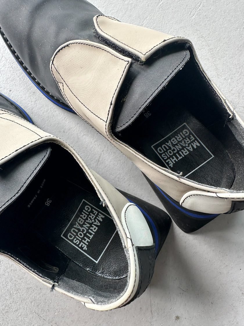 MARITHÉ + FRANÇOIS GIRBAUD - S/S 1998 SQUARE HEEL SLIP ON SHOES