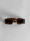 VALENTINO - early 2000s SHIELD SUNGLASSES WITH MIRRORED TEMPLES