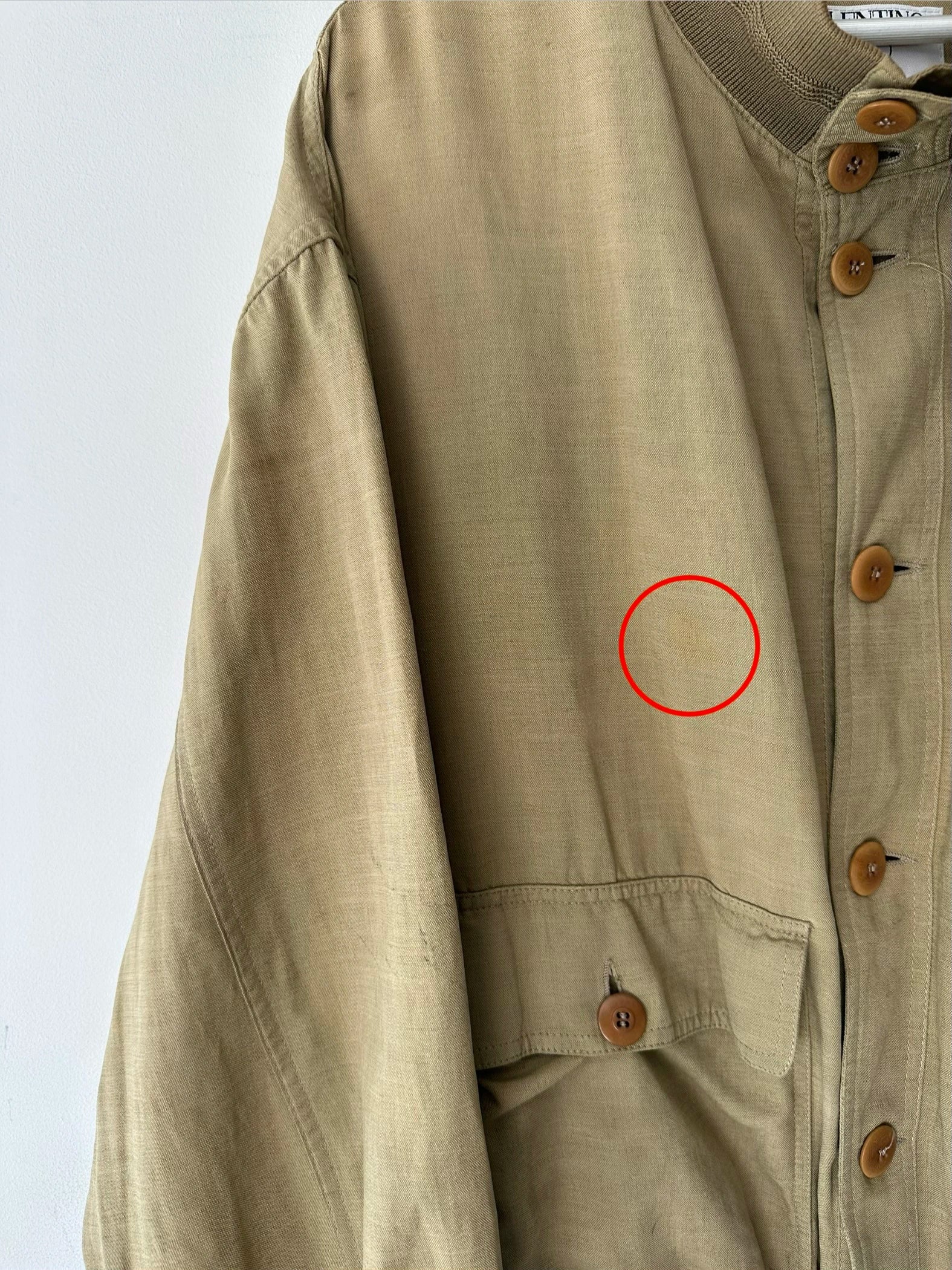VALENTINO - 1990s LINEN BOMBER JACKET