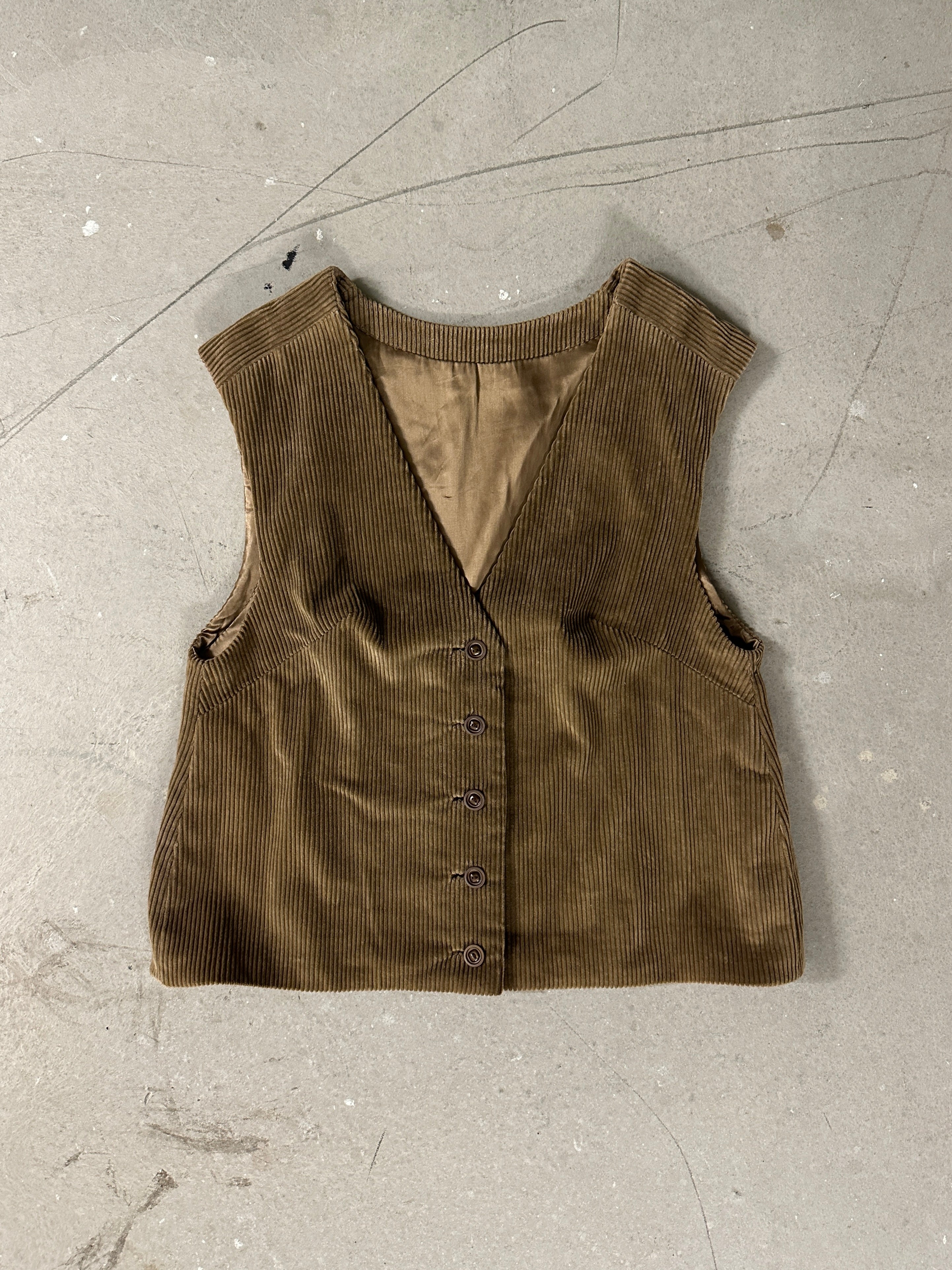 1970s CORDUROY WAISTCOAT