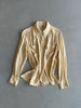 HERMÈS - 1970s COLLARED SILK SHIRT