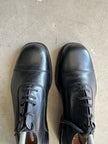 LARIO 1989 - 1990s SQUARE TOE LEATHER DERBY SHOES