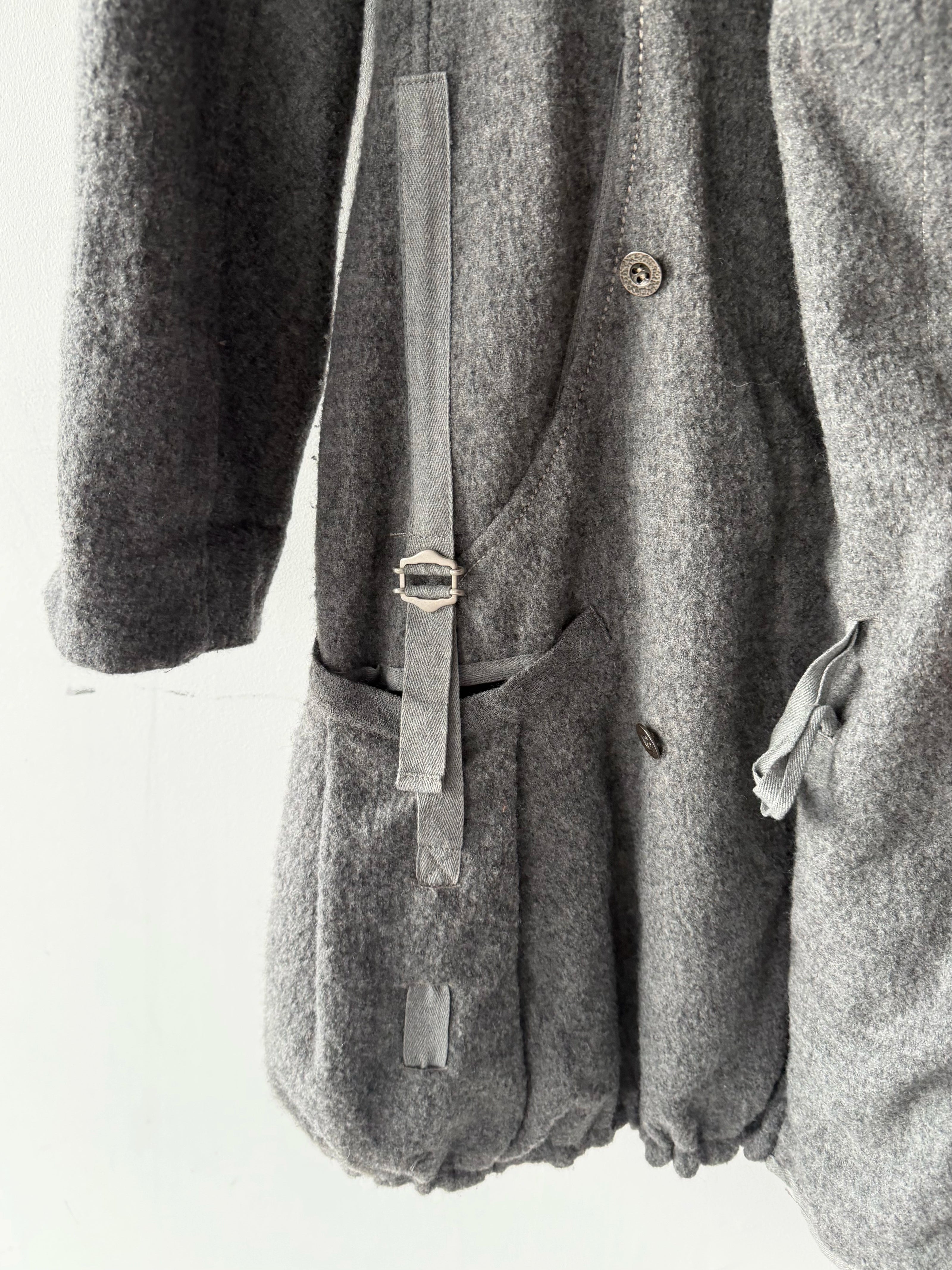 MARITHÉ + FRANÇOIS GIRBAUD - F/W 2008 RUCHED FRONT ADJUSTABLE WOOL JACKET