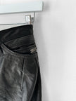 GALLIANO BY JOHN GALLIANO - F/W 2008 MINI LEATHER SKIRT WITH LOGO STUDS