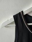 COP COPINE - 2000s ASYMMETRIC SATIN DRESS WITH CHAIN NECKLINE