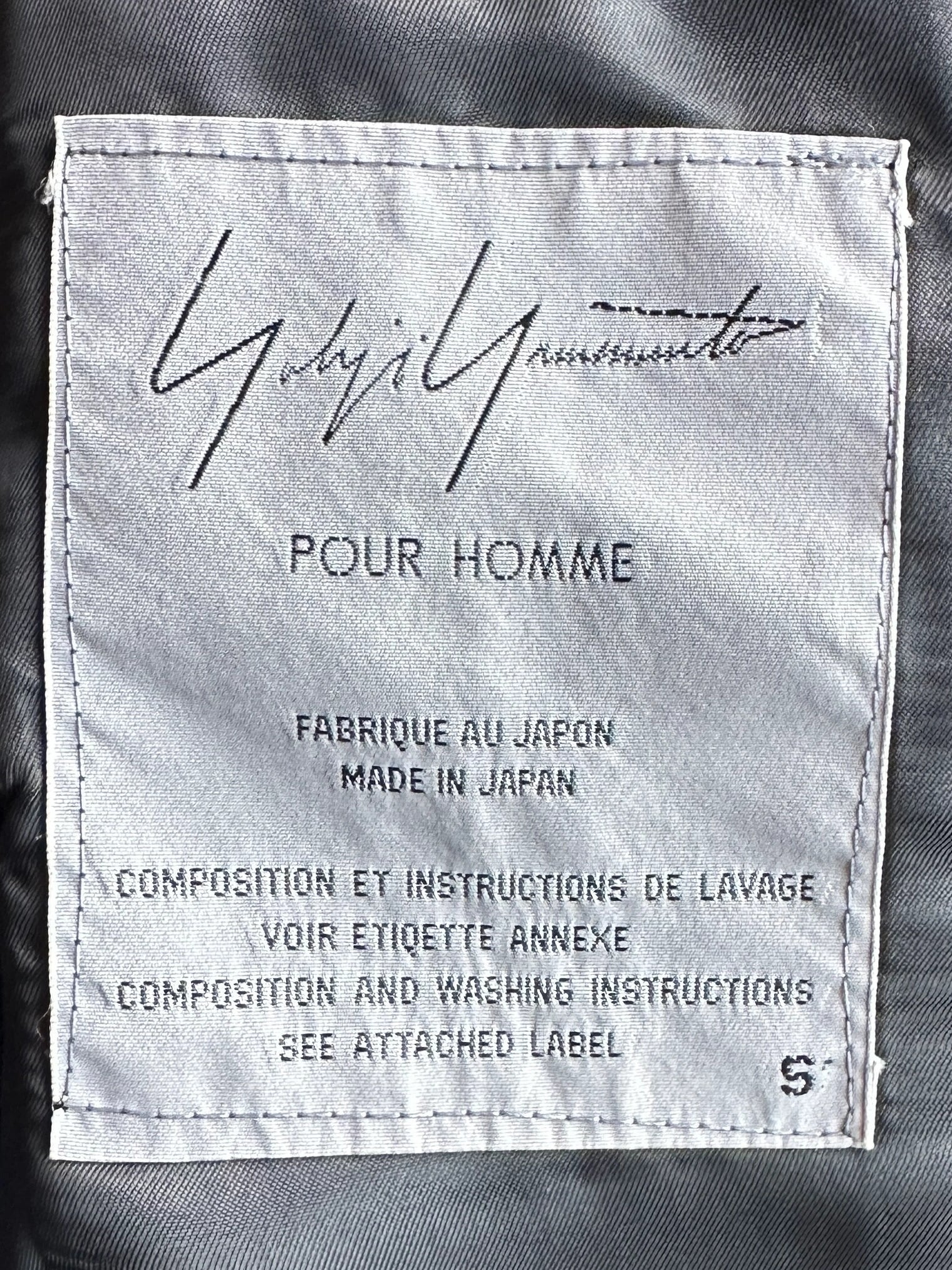 YOHJI YAMAMOTO - F/W 1997 CONTRASTING STITCHING DETAILS BLAZER