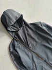 DIESEL - 2000s HOODED SWEATER WITH DIAGONAL ZIP CLOSURE
