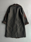 KANSAI YAMAMOTO - 1990s OVERSIZED QUILTED COAT WITH FUR COLLAR