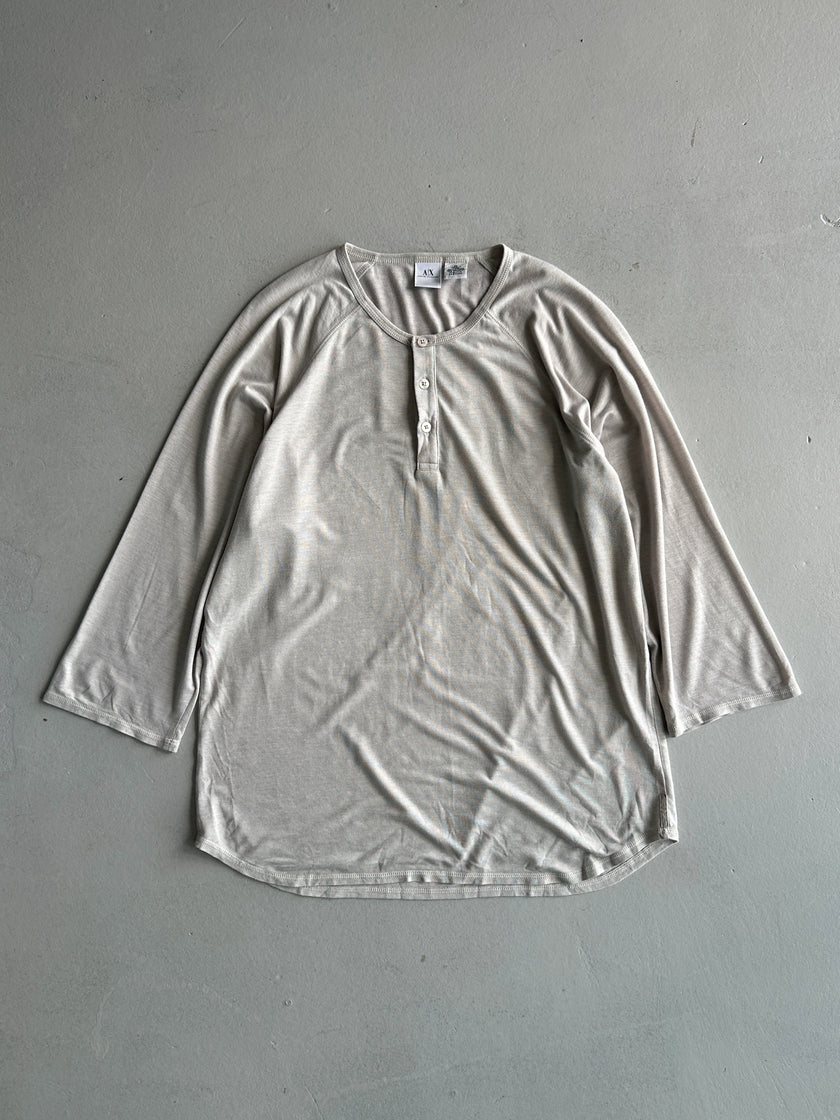 ARMANI EXCHANGE - 1990s RELAXED FIT 3/4 SLEEVE TOP