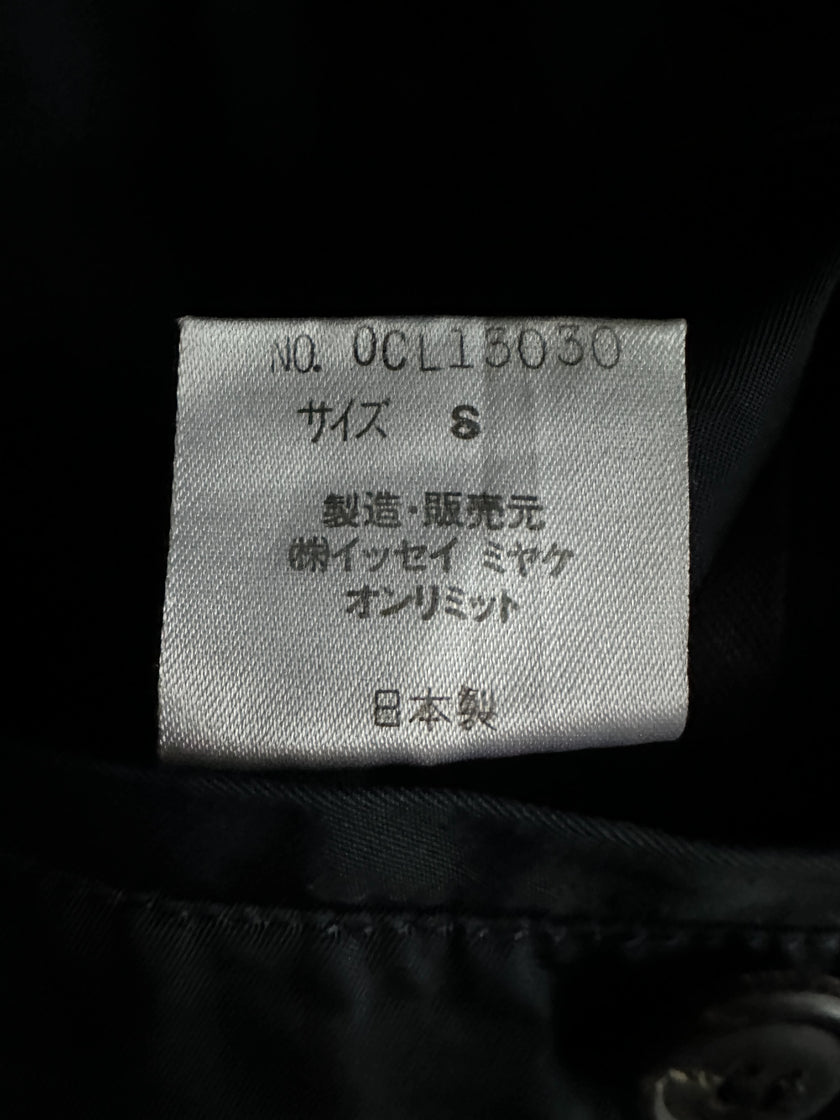 ISSEY MIYAKE - 1990s MIDI JACKET WITH CORDUROY COLLAR