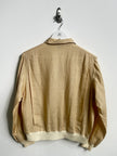 ITALIAN LABEL 1980s LINEN BLOUSON JACKET